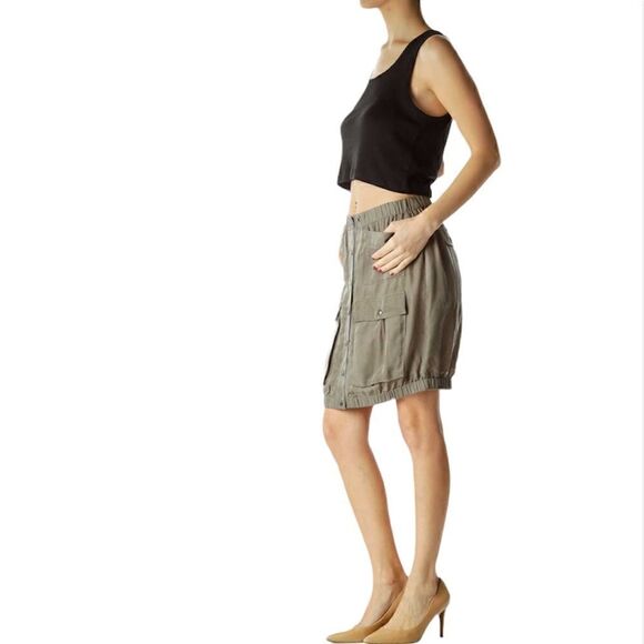 Club Monaco Camille (Cupro) Mini Skirt - Picture 3 of 15